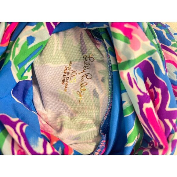 Lilly Pulitzer UPF 50+ Chilly Lilly Lilblock popover XS Hooded Face Mask XXS - Picture 9 of 9